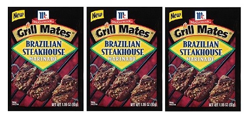 McCormick Grill Mates Brazilian Steakhouse Marinade Mix 3 Packets