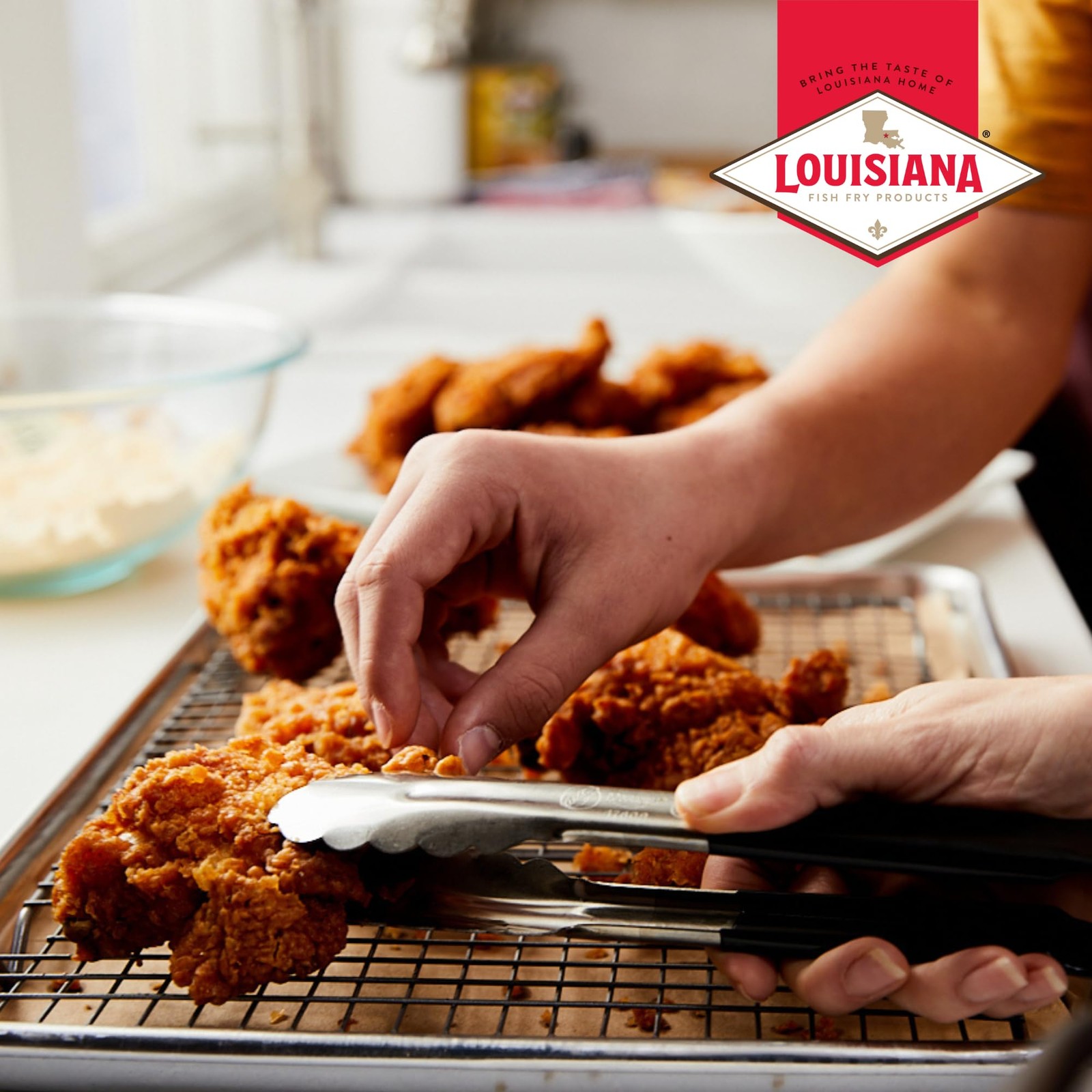 Louisiana Seasoned Chicken Fry Batter Half Gallon 2.62 lbs Crispy Southern …