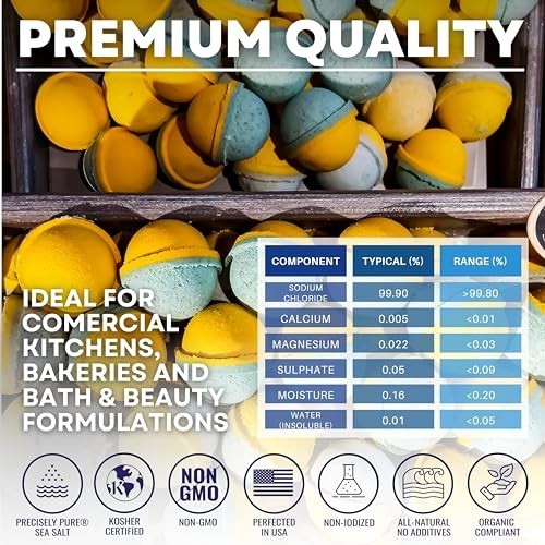 Bulk Fine Sea Salt 50 lb – Kosher, Food Grade, Non-Iodized, Pure & Unrefined