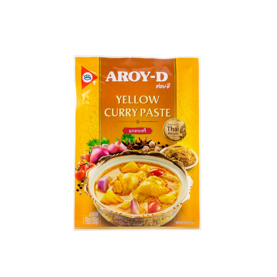 Aroy-D Thai Yellow Curry Paste 50g GREAT AUTHENTIC RECIPE TASTE