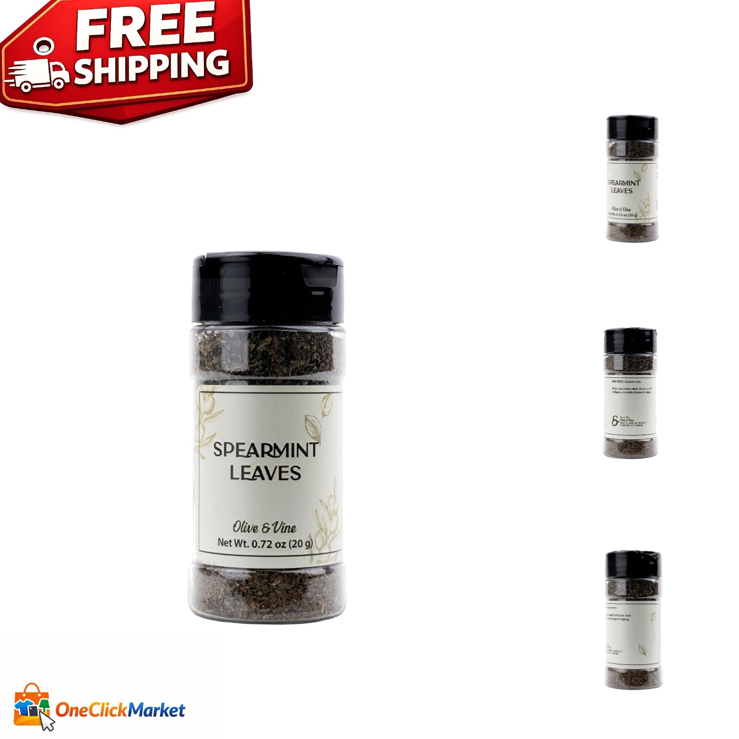 Refreshing Spearmint Leaves 0.72 oz – Perfect for Garnishes & Culinary Flavors