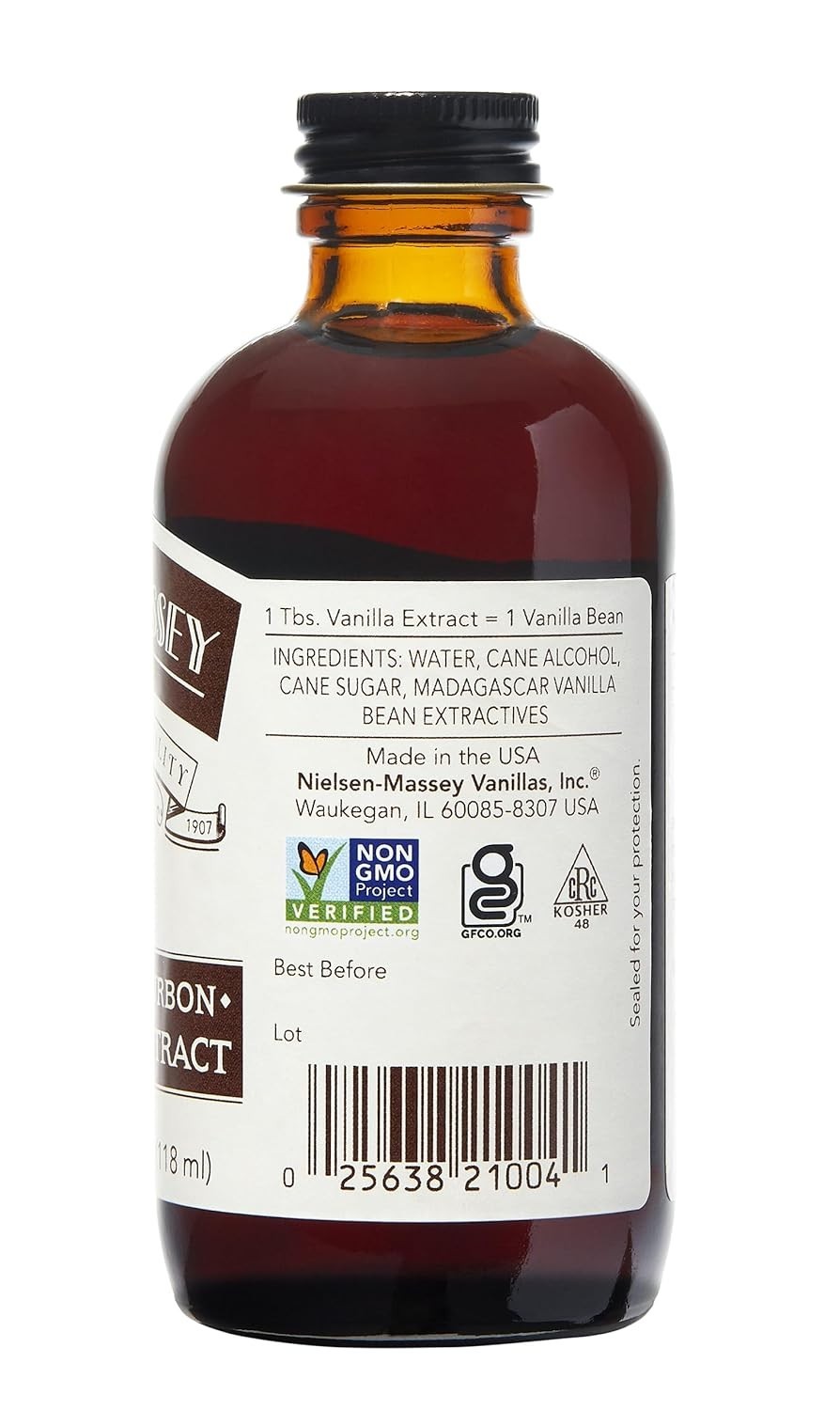Authentic Madagascar Bourbon Vanilla Extract, 4 Ounces – Allergen-Free Delight