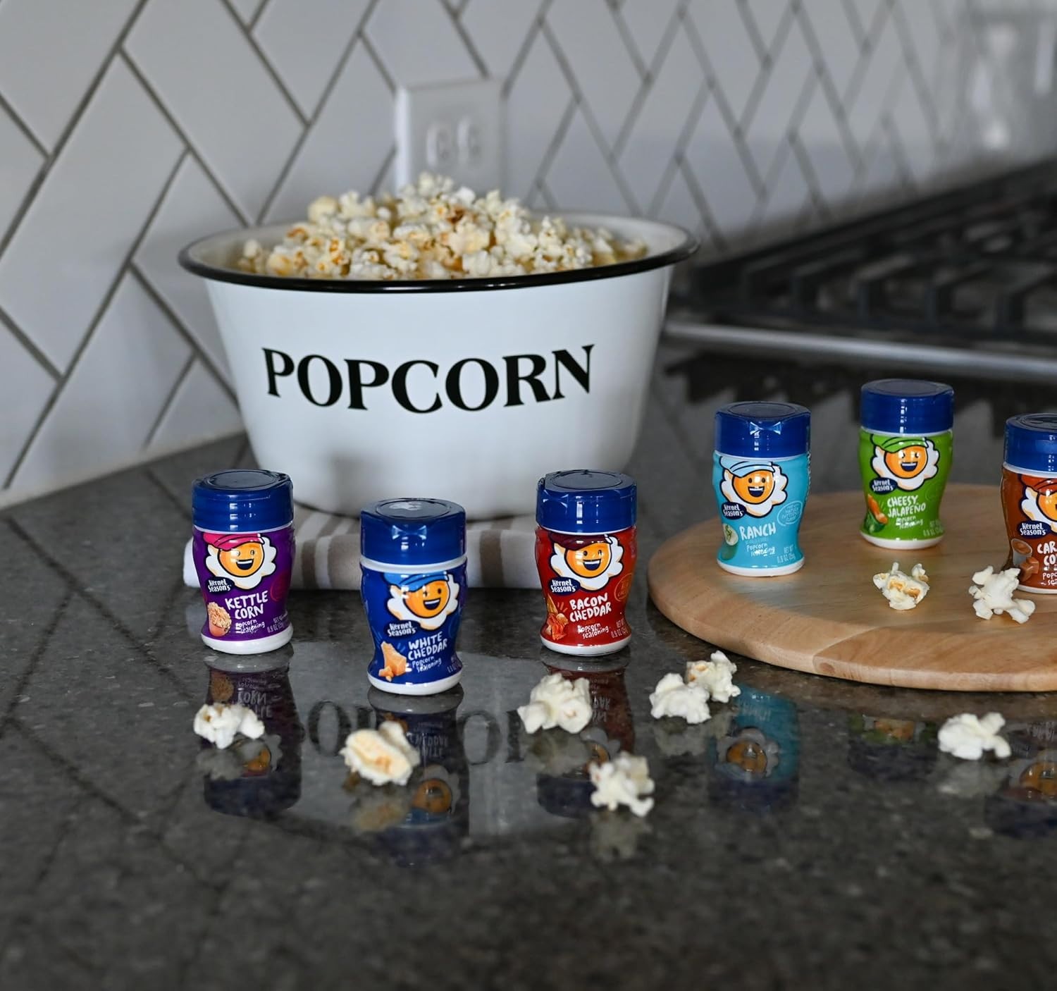 Kernel Season’s Popcorn Seasoning Variety Pack 8 Mini Shakers 0.9 Ounce