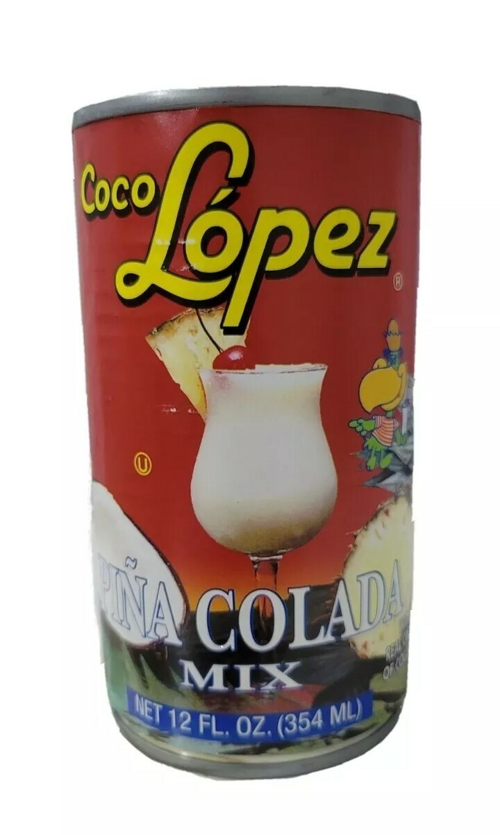 4 Cans-12 oz. Coco Lopez MIX Cream Of Coconut & Piña Colada MIX