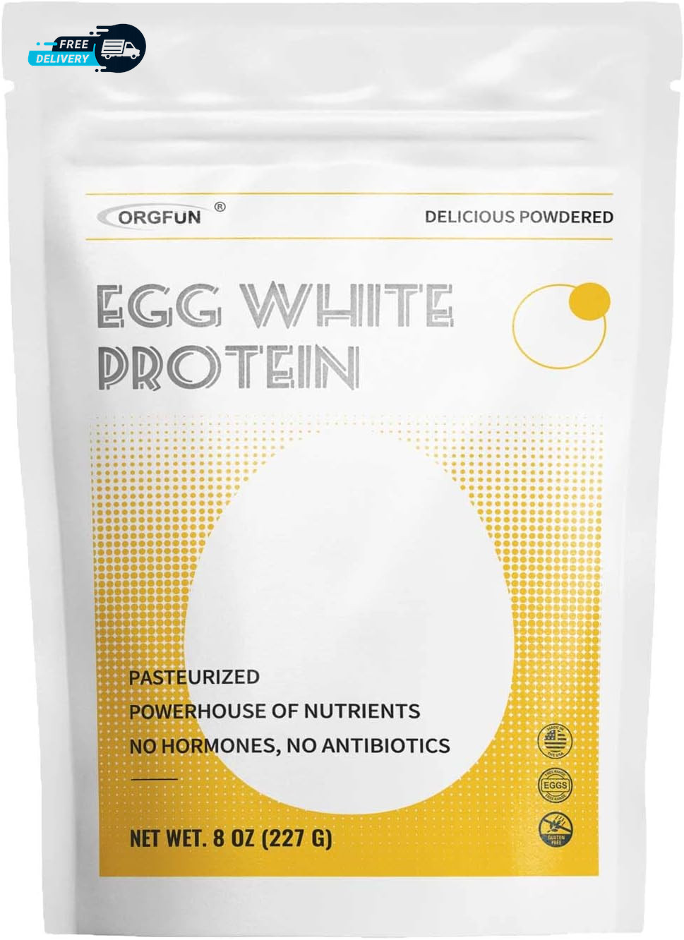 Egg White Powder 8 Oz Pasteurized Egg White Powder Gluten Free Non Gmo