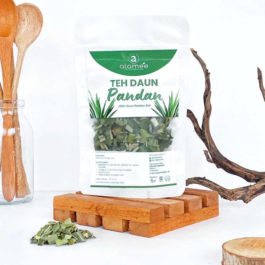 Organic Pandan Leaf Tea 5g Dried Infusion For Brewing Loose Leaf Daily Ritual