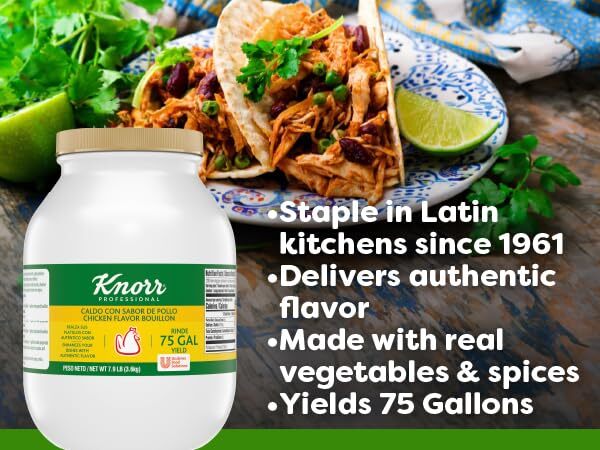 Knorr Professional Caldo de Pollo Chicken Bouillon Base, Shelf Stable