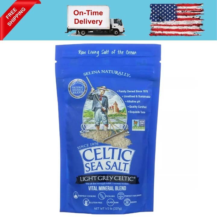 Light Grey Celtic Sea Salt – Resealable Bag – Additive-Free