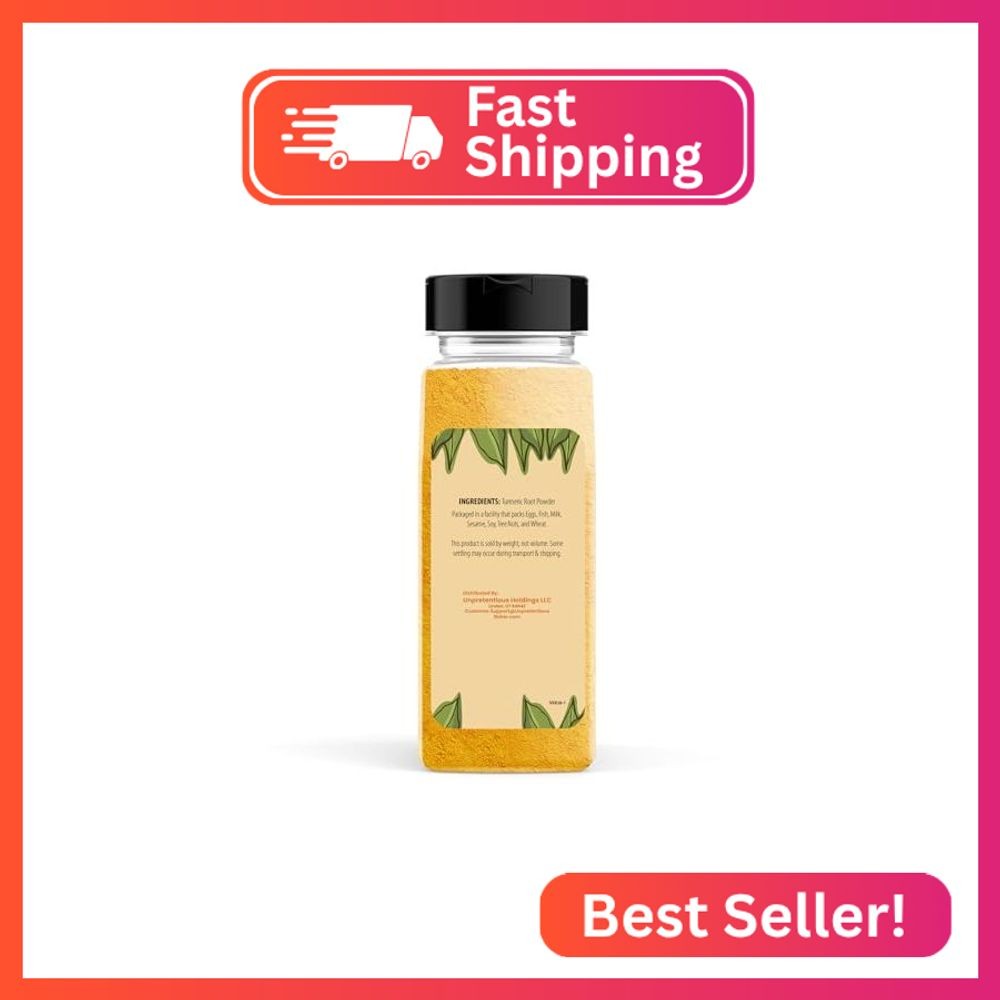 Unpretentious Ground Turmeric, 1.1 lb, Natural, Non-GMO, Curry Powder Spice