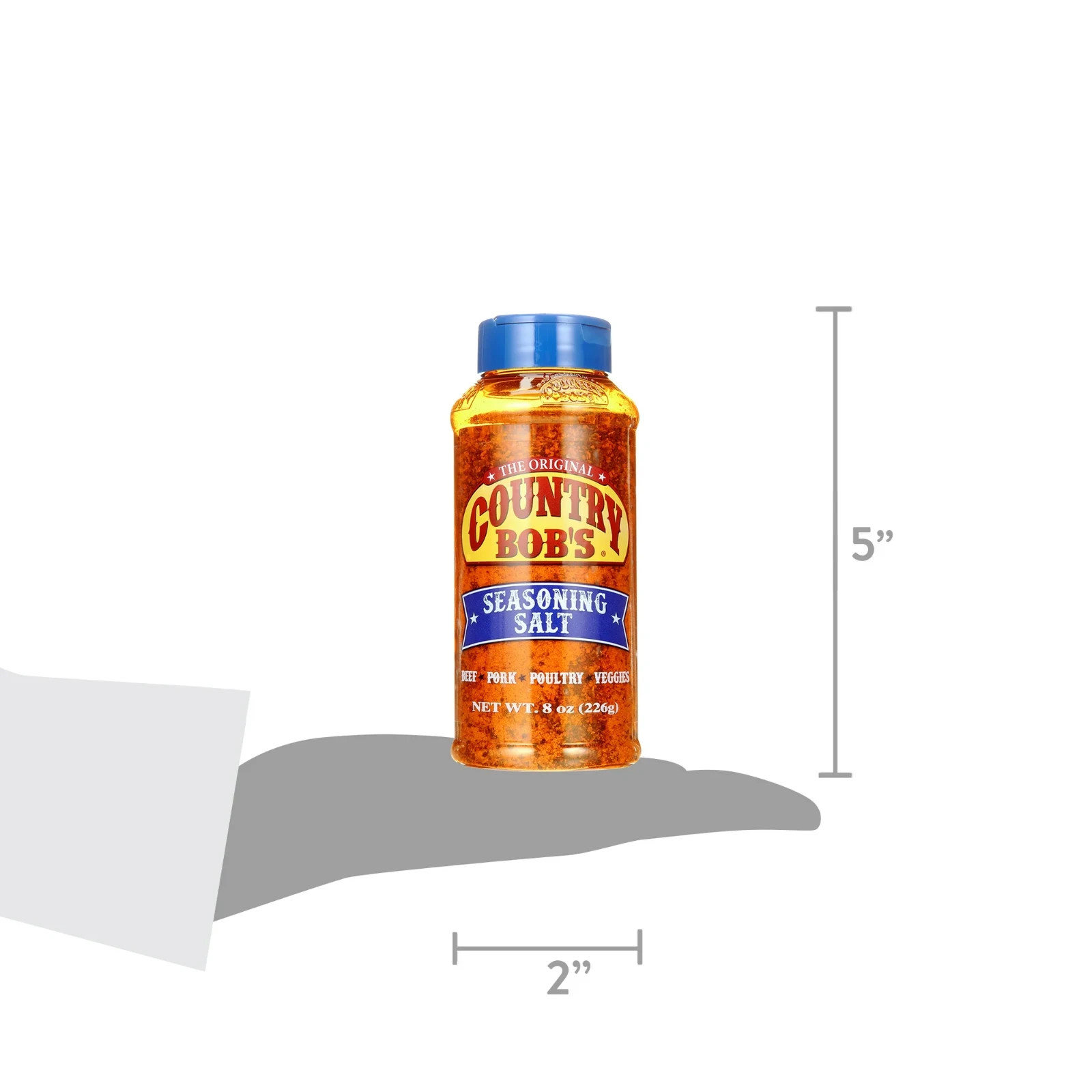 Country Bob’s Seasoning Salt for Barbecue & Seasoning, 8oz