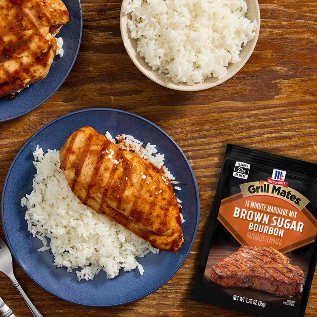 McCormick Grill Mates Brown Sugar Bourbon Marinade (Pack of 6 – 1.25oz Each)