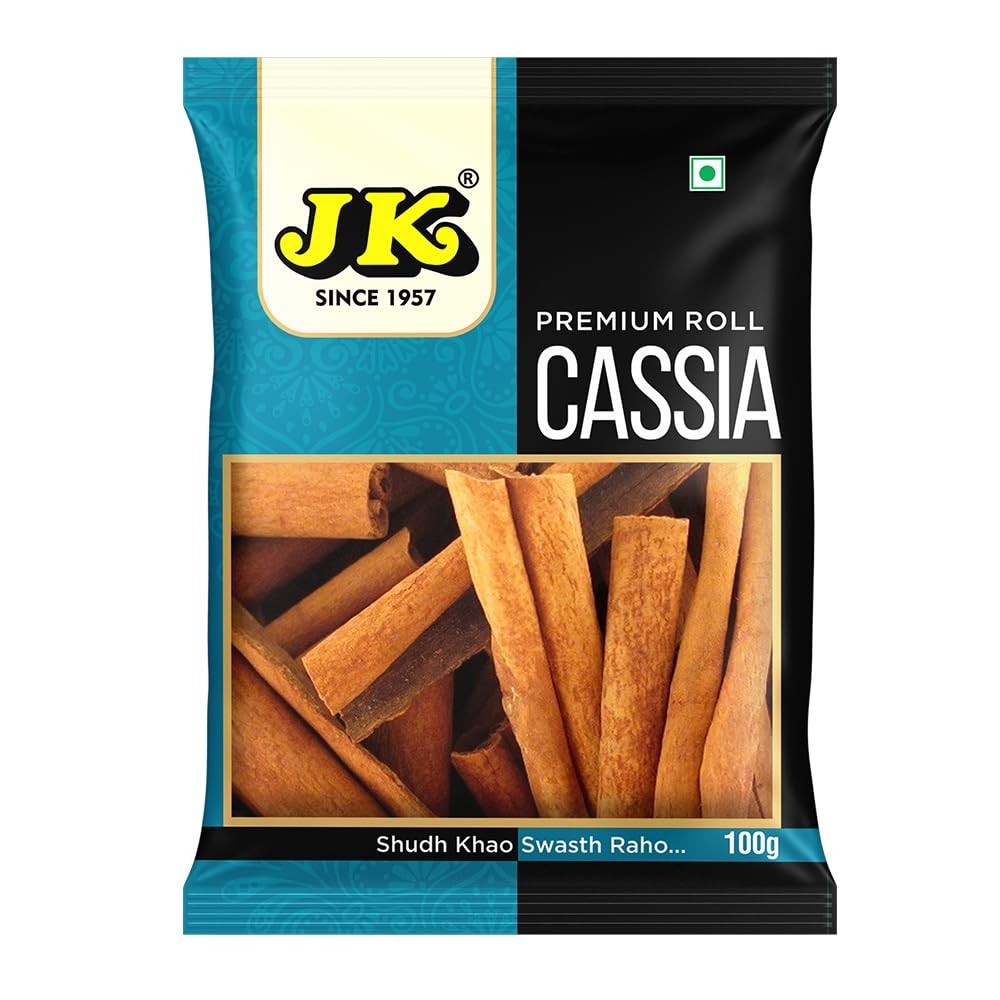 JK Cassia Whole Organic Cinnamon Bark Dalchini Stick 100g