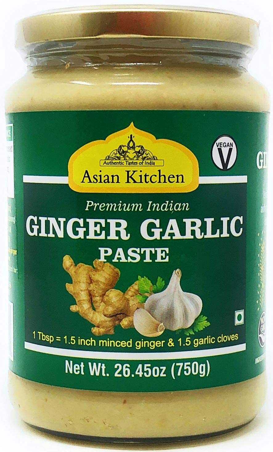 Asian Kitchen Ginger Garlic Cooking Paste 26.5oz (750g) Glass Jar