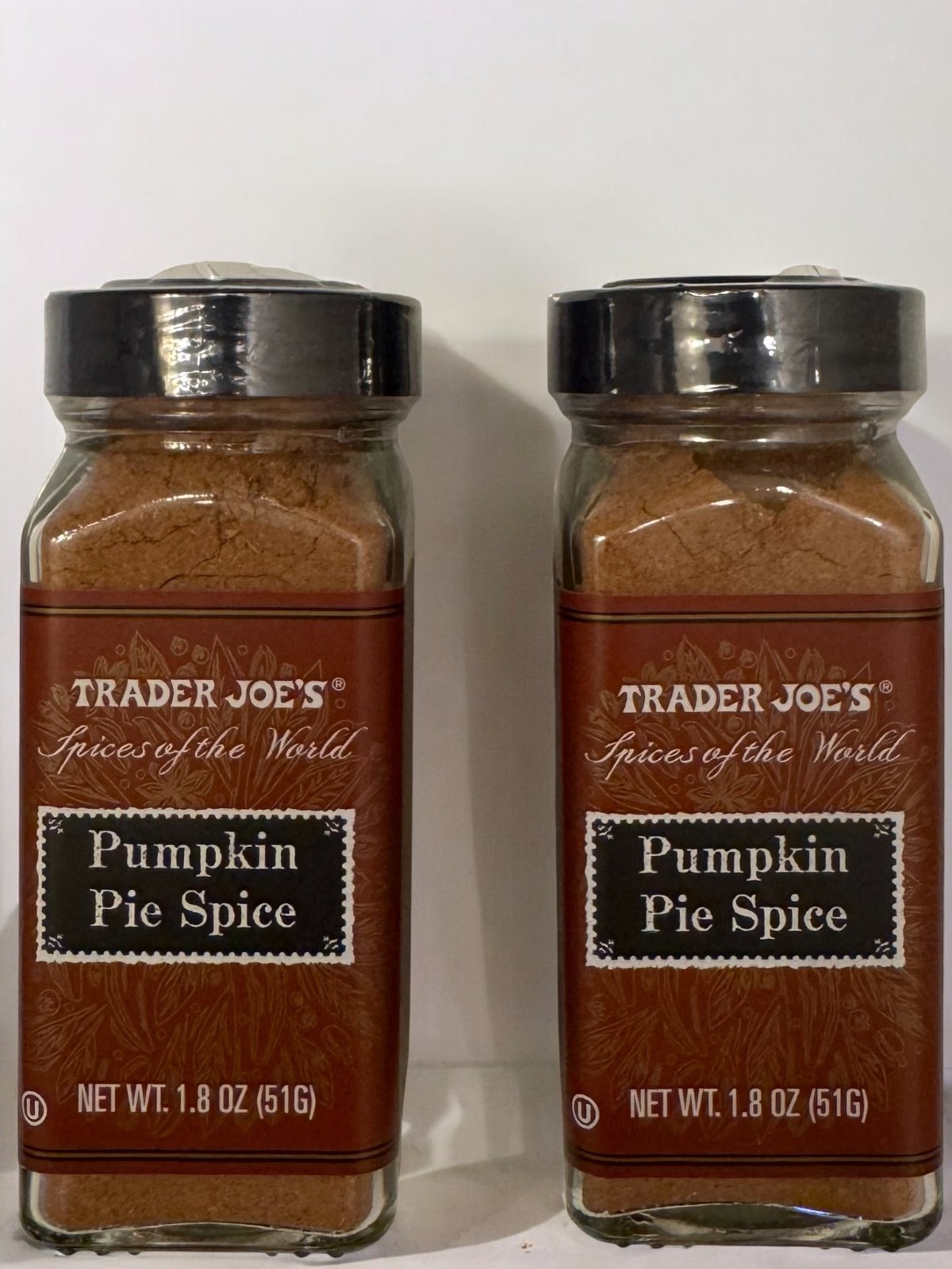 2 Pack Trader Joe’s Pumpkin Pie Spice 3.6 oz. (1.8 oz x 2) Limited Season 8/2027