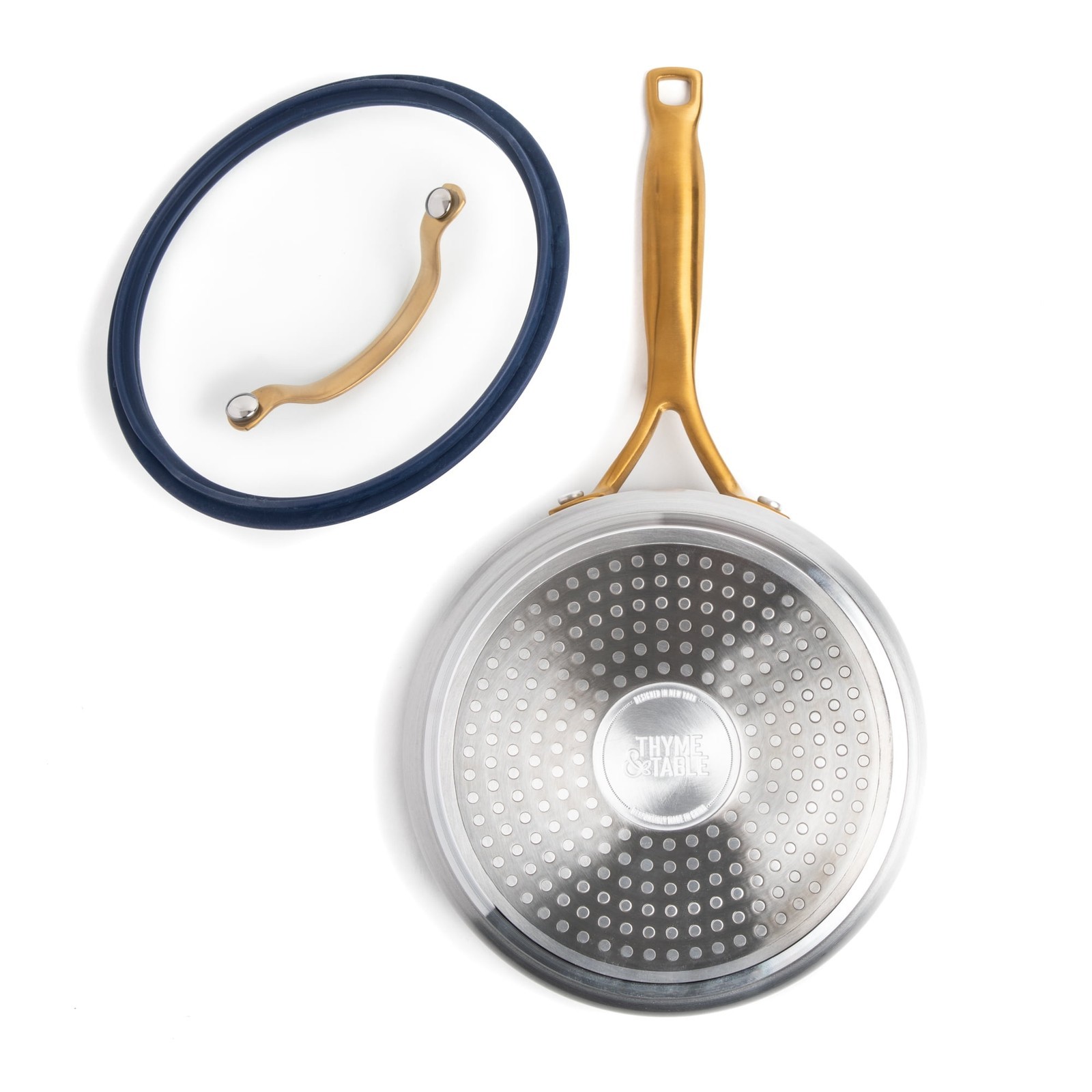 2.5 QT Non-Stick Sauce Pan W/ Glass Lid Rainbow Signature Collection
