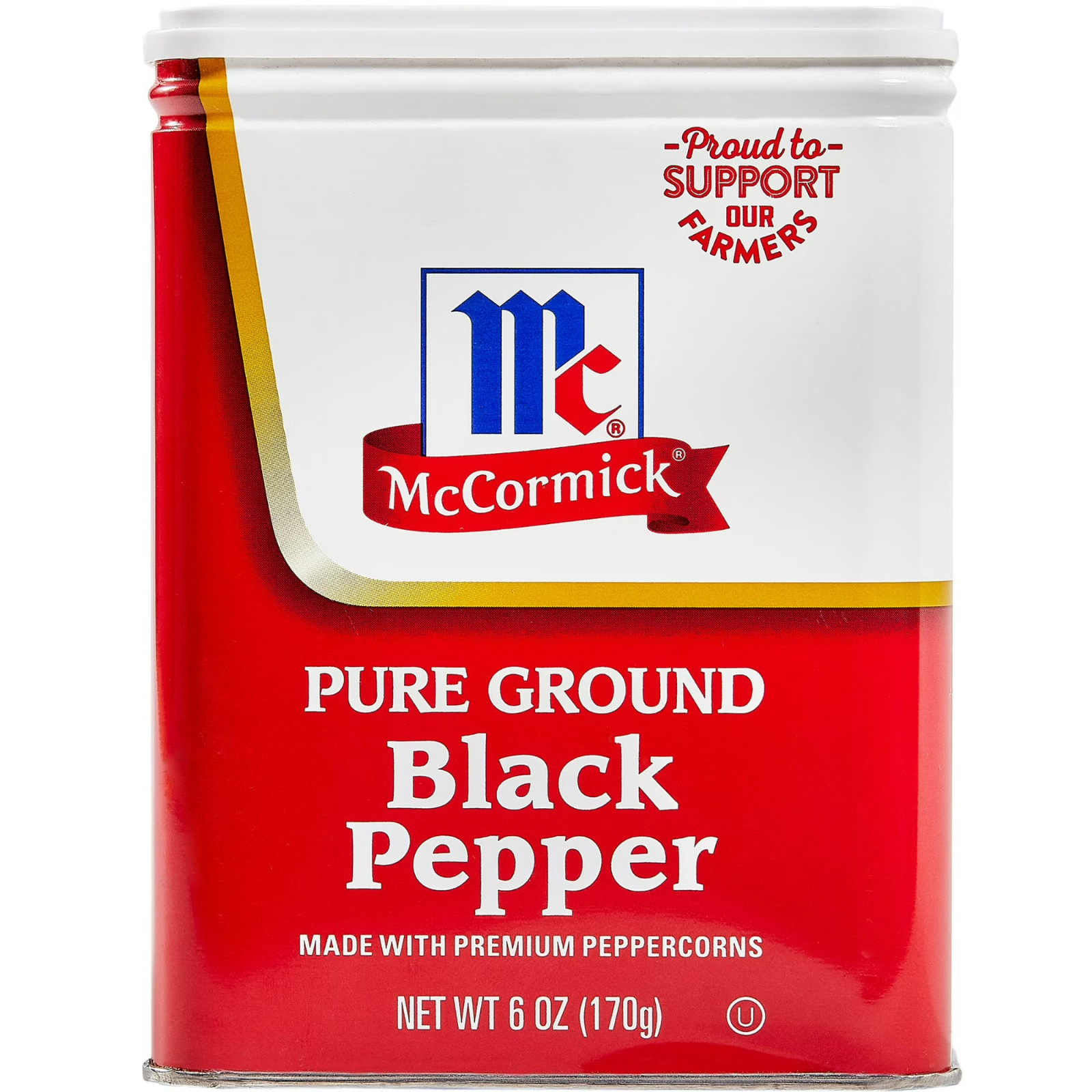 McCormick Pure Ground Black Pepper, 6 oz 6 Ounce (Pack of 1)