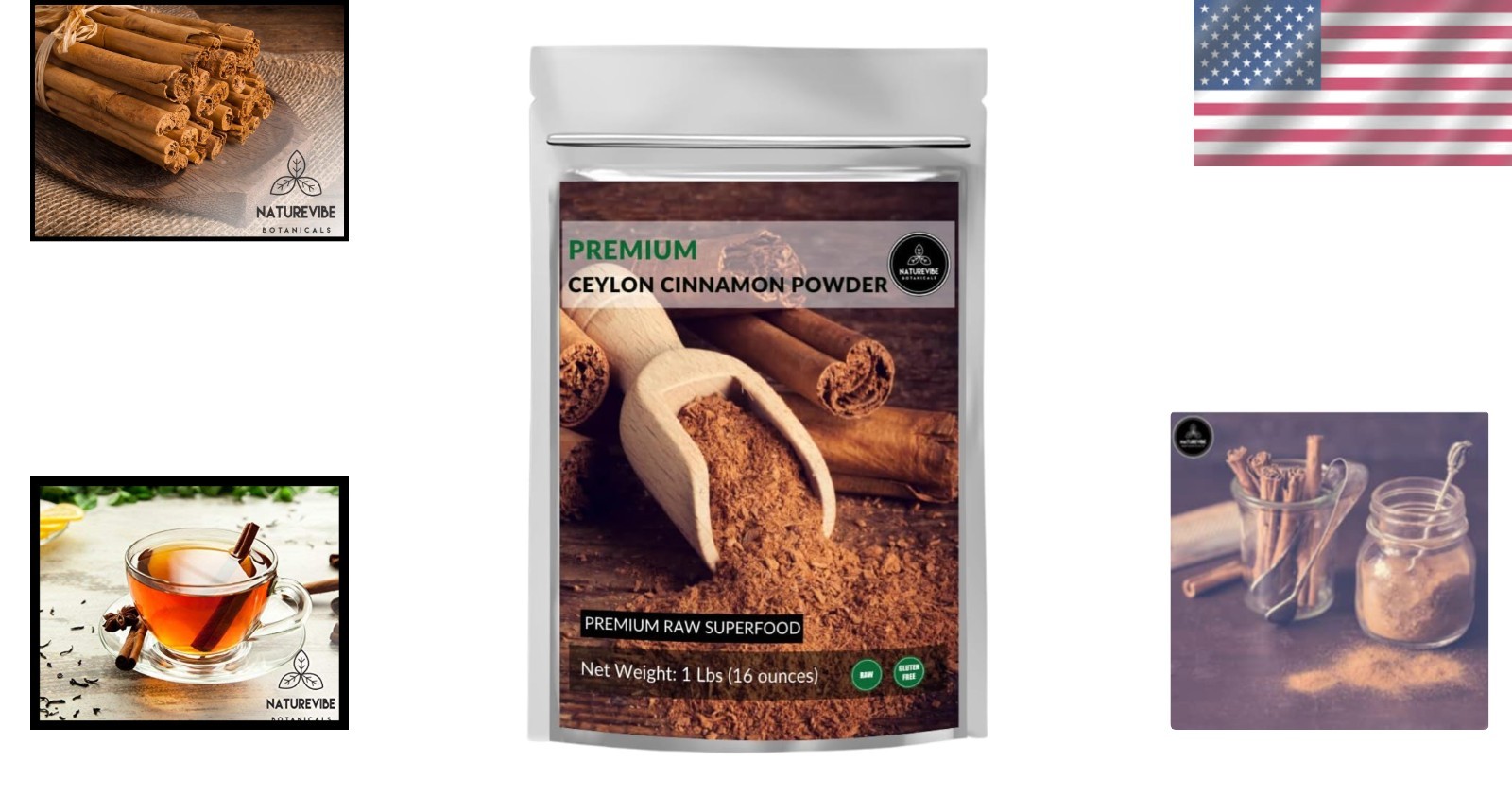 Ceylon Cinnamon Powder 1lb – Gluten-Free, Keto-Friendly Delight