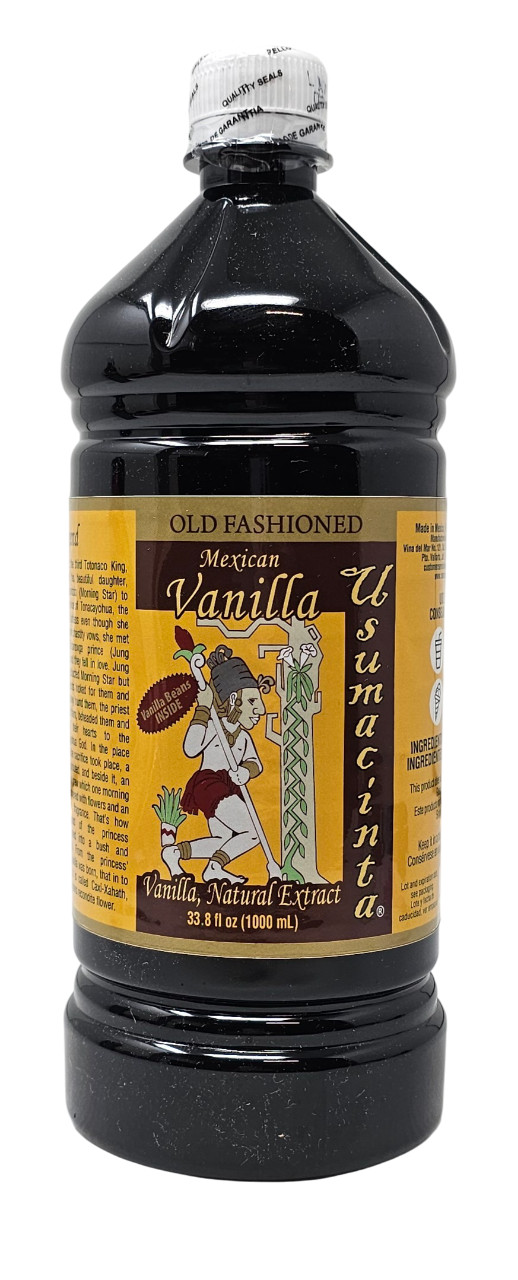 Usumacinta Vanilla Pure Amber 33.8oz Vanilla Extract – Made in Mexico