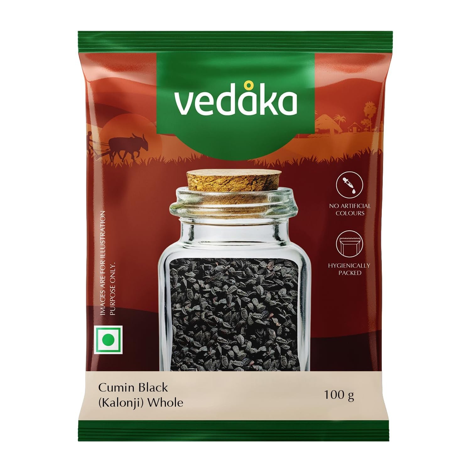 Amazon Brand – Vedaka Cumin Black (Kalonji) whole, 100 g