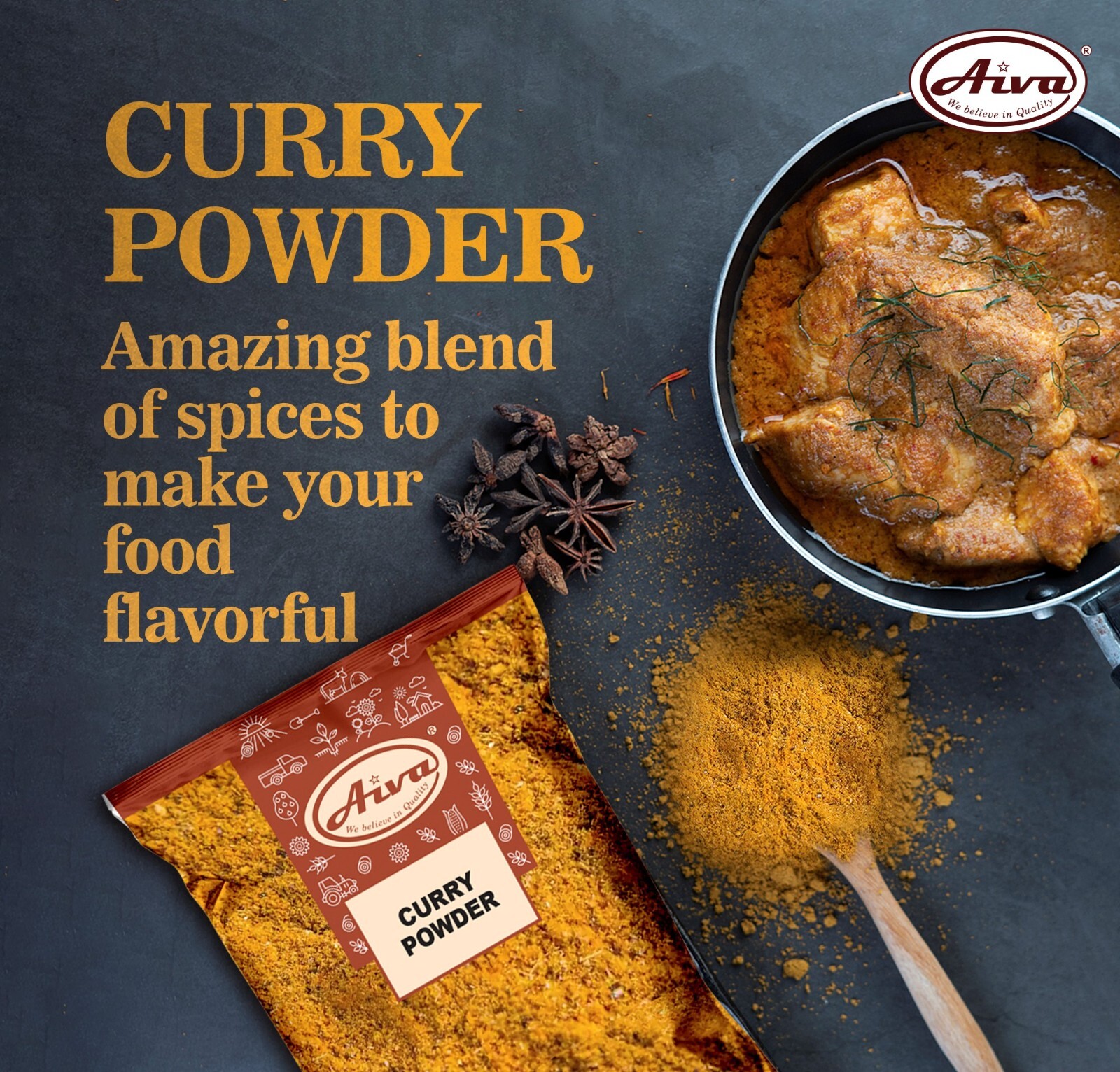Aiva Curry Powder 14 oz