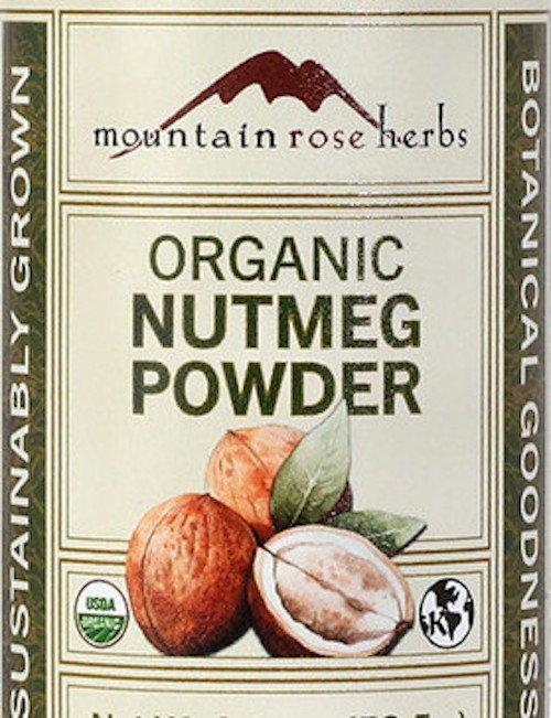 Nutmeg Powder, Organic, Mountain Rose Herbs. 1 oz