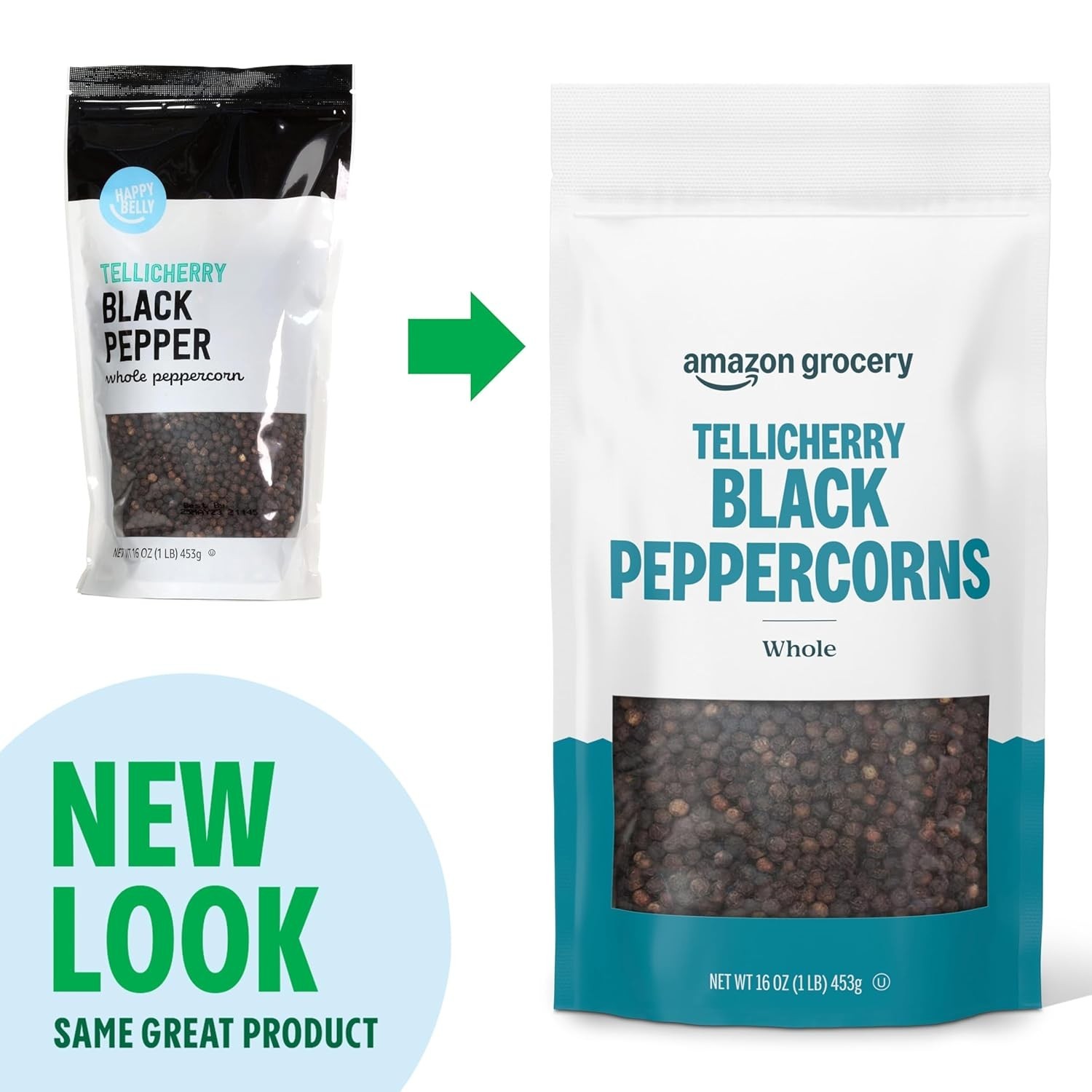 Black Peppercorn Whole 16oz Fresh Spices for Cooking Seasoning