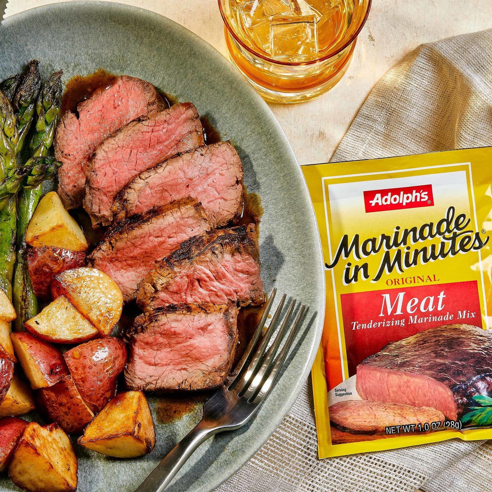 Lawry’s Mix Marinade Meat Adolph’s 1.0 oz (Pack of 24)