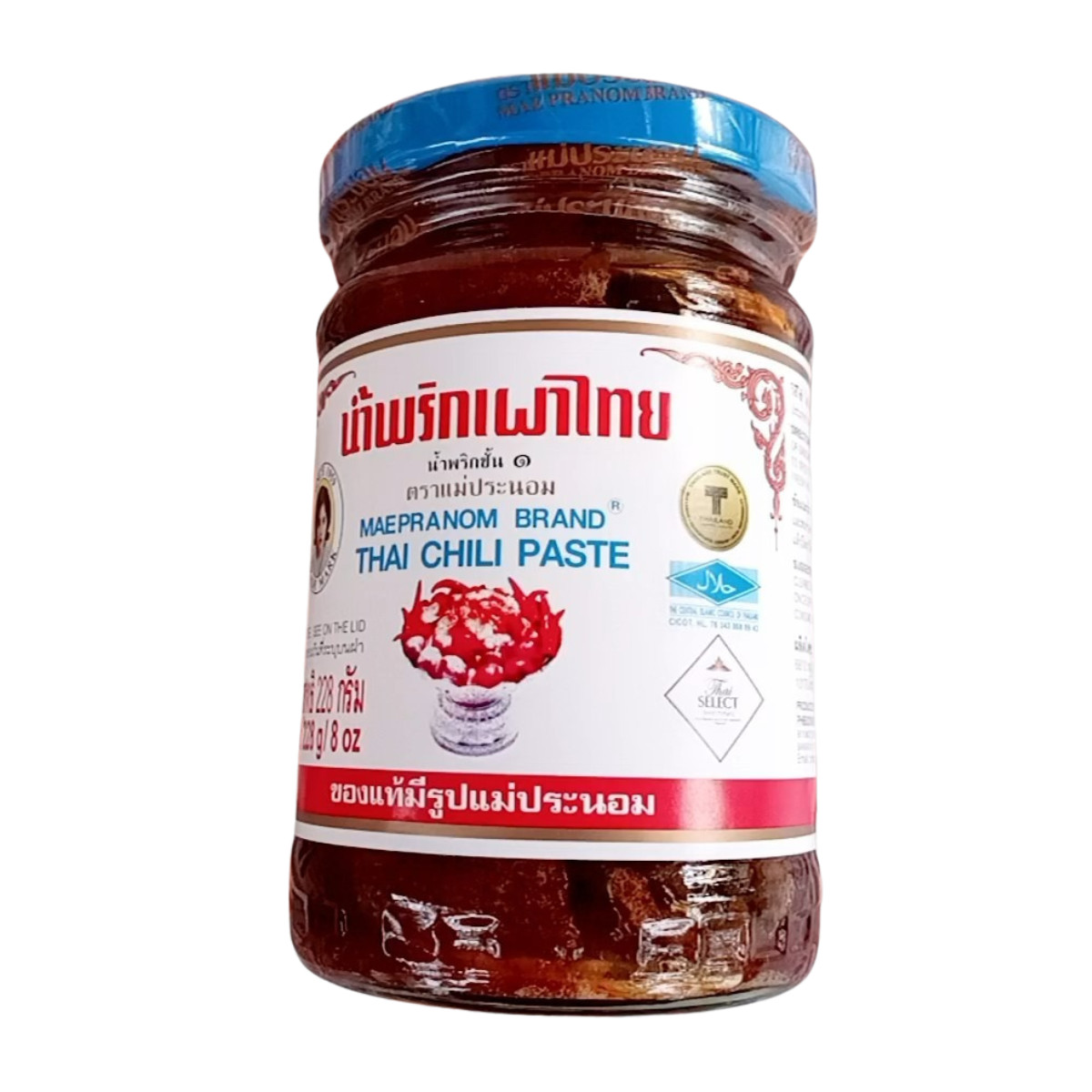 Maepranom Thai Chili Paste Authentic Nam Prik Pao Seasoning 228 g x 2