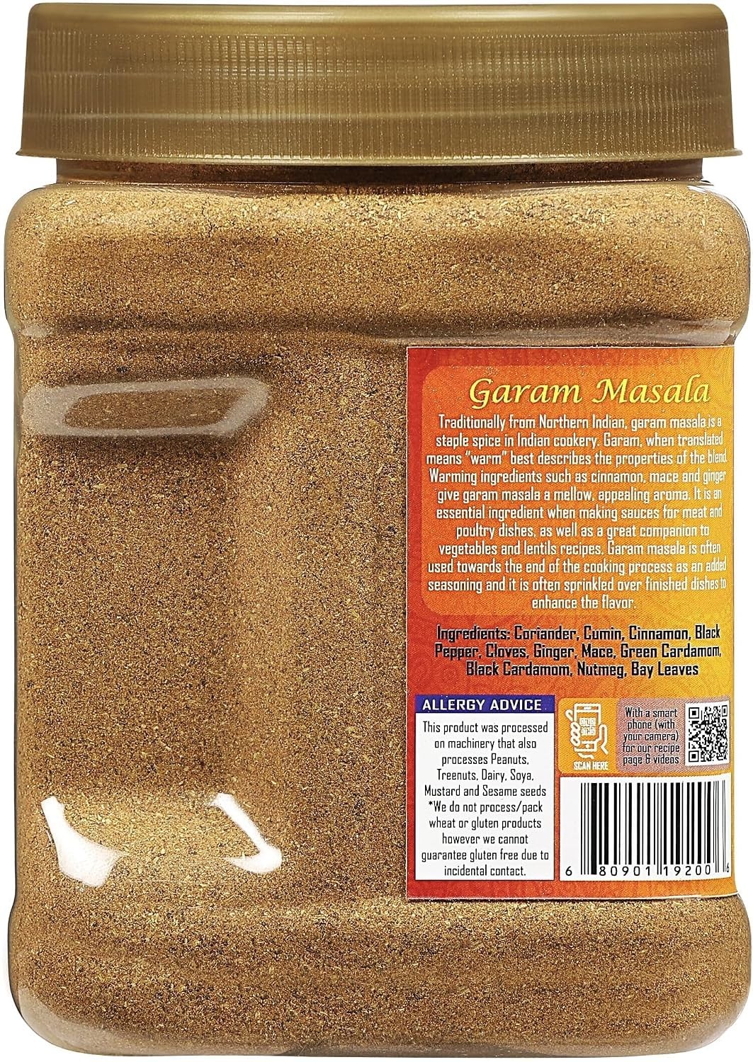 Rani Garam Masala Indian 11-Spice Blend 16oz 1lb 454g PET Jar, Pack of 6 ~ Al…
