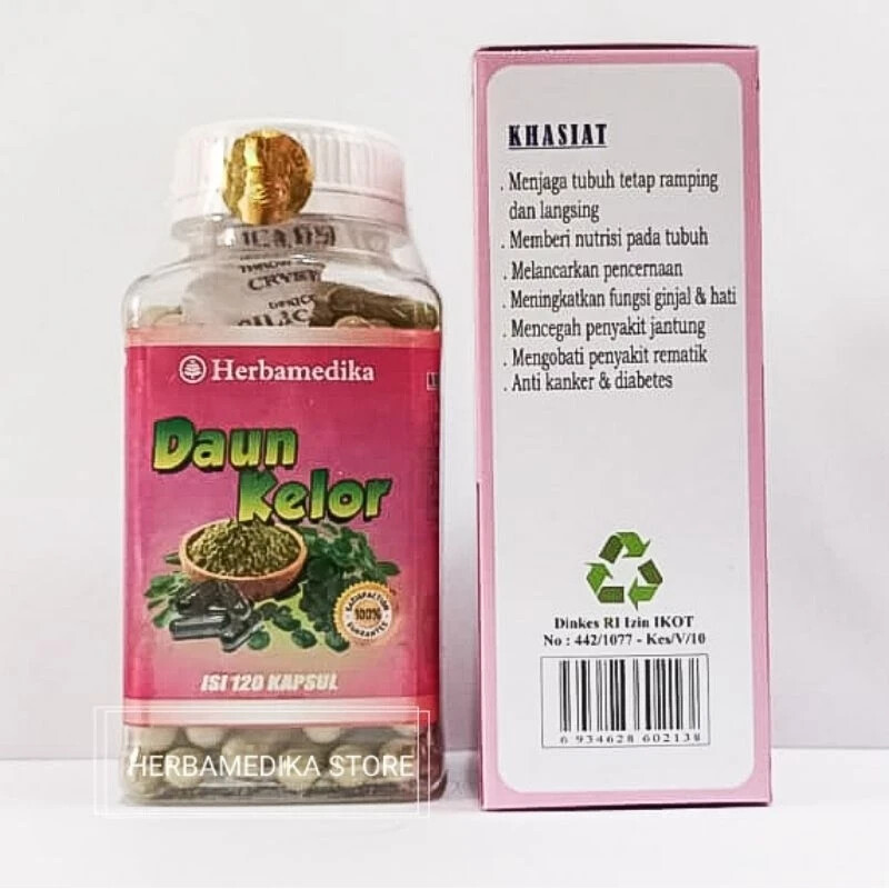 DAUN KELOR Powder Caps Natural Organic Herb Spices Fresh Pure Hygienic Premium