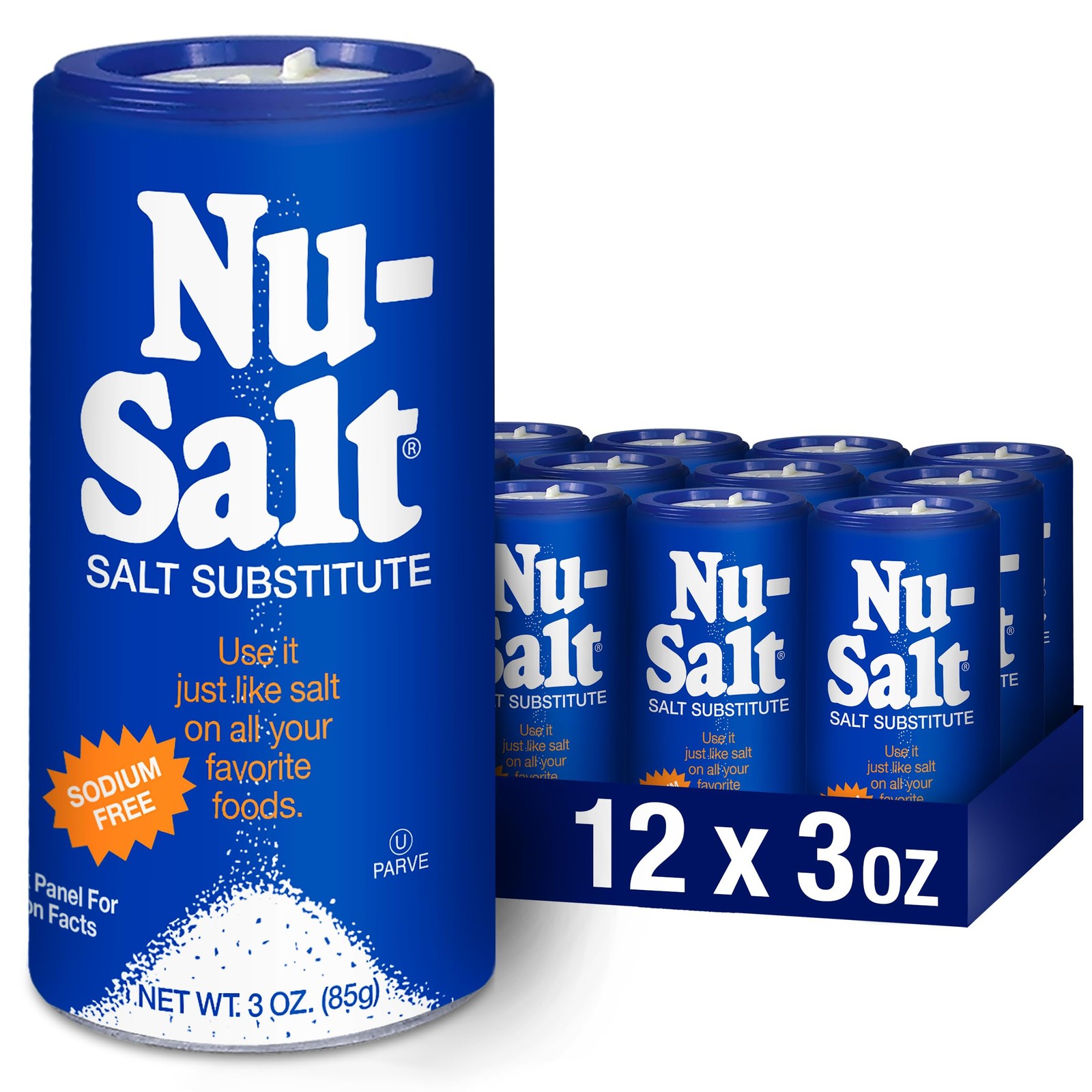 NuSalt SodiumFree Salt Substitute, Contains Potassium Chloride, Table Salt Al…