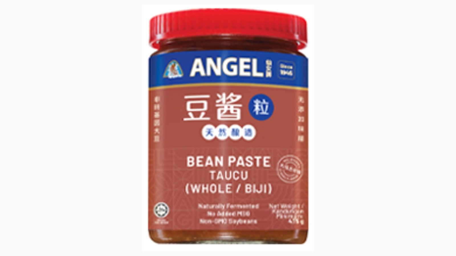 ANGEL BRAND TAUCU SOY BEAN PASTE 475G – WHOLE BEAN / MINCED (HALAL) FREE POS
