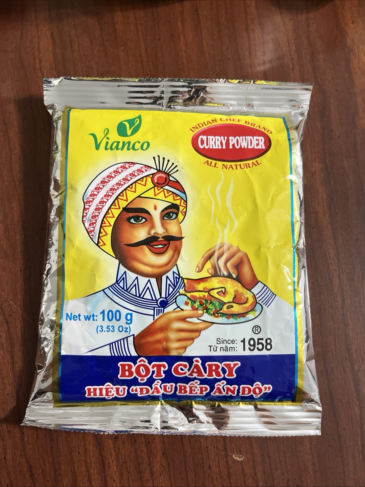 Vianco Curry Powder -Bot Car Ri – 3.5oz/100g