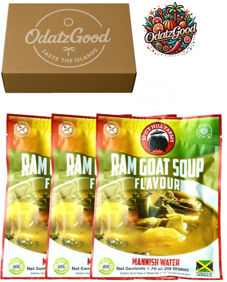 Spicy Hill Ram Goat Soup Mannish Water 1.76oz (50g) – Curated & Packaged by ODat