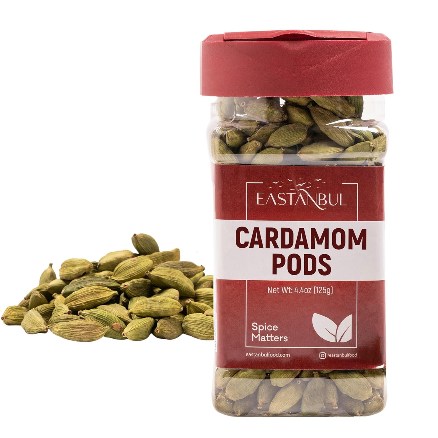 Eastanbul Cardamom Pods, 4.4Oz, Green Cardamom Pods,0 Natural Mesopotamia Who