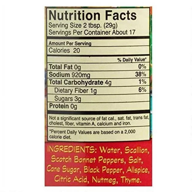 Walkerswood Spicy Jamaican Jerk Marinade For Meat Fish (4-Pack) Size 17 oz Glass