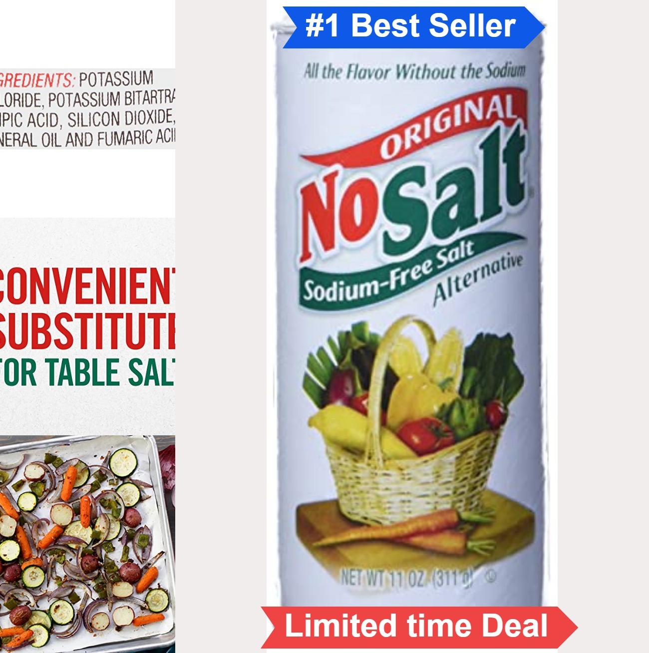 Salt Substitute Sodium-Free Zero Salt Flavor Cooking Baking Seasoning