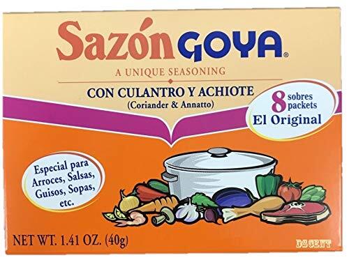 Goya Sazon Con Culantro Y Achiote – Seasoning Coriander & Annatto 1.41 oz