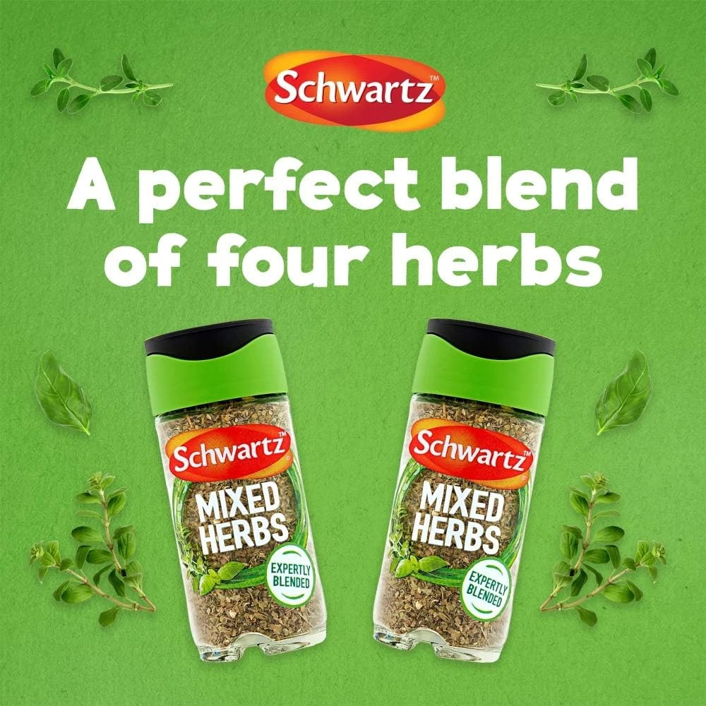 Schwartz Mixed Herbs 11g / 0.39oz Hand Picked Dried Herb Seasoning (Set Of 3)
