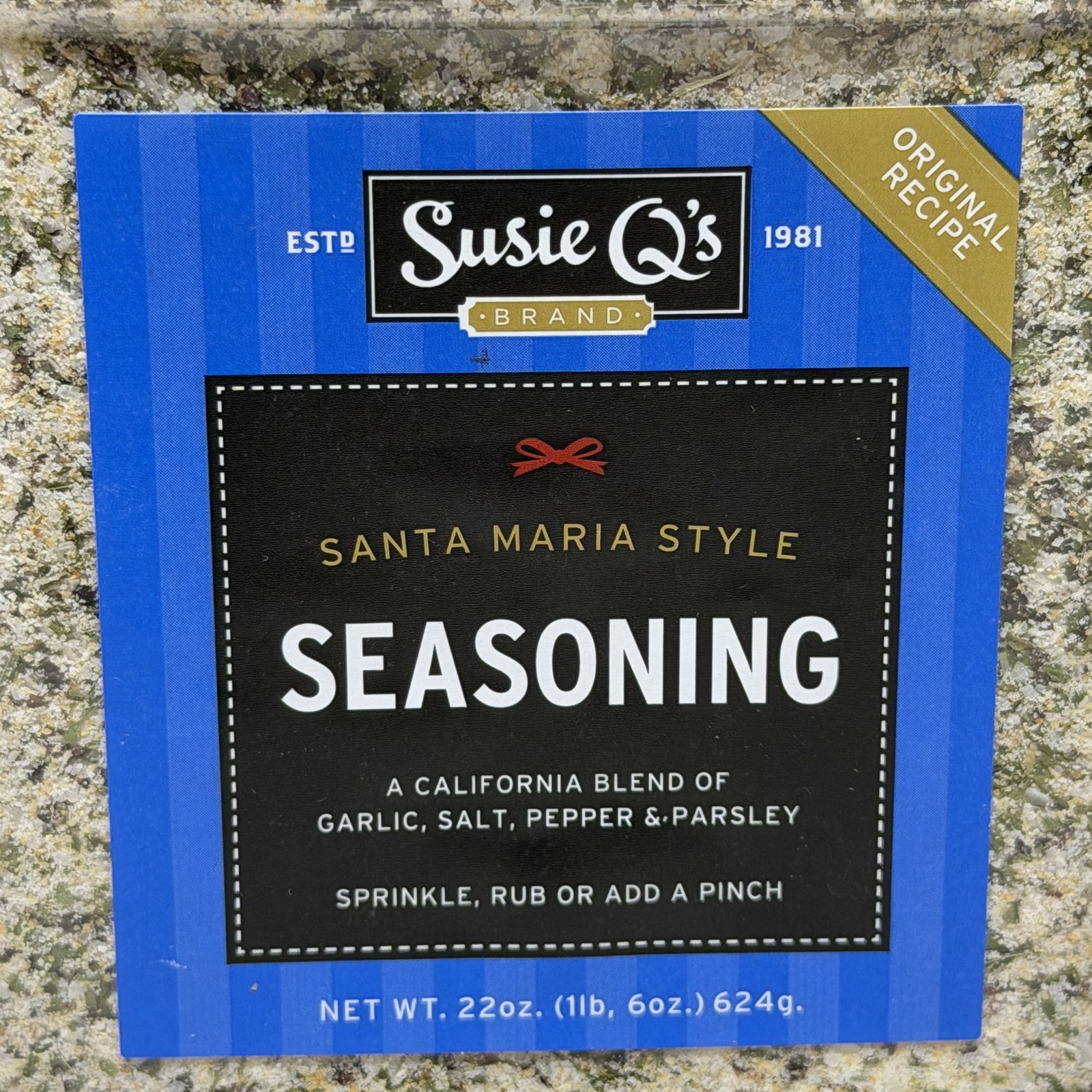 2 Susie Q’s Santa Maria Style Seasoning Rub Garlic Salt Pepper Parsley 22oz