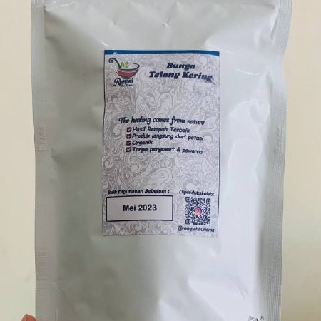 Butterfly Pea Flower Tea Bags 15ct Ready to Brew Herbal Infusion, Aroma Ritual