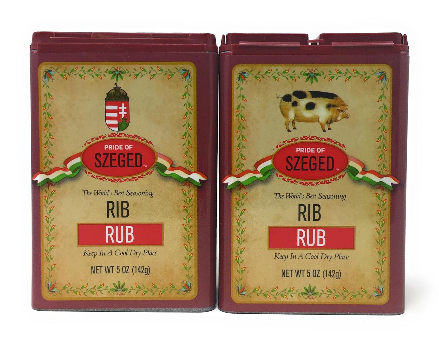 Szeged – Rib Rub / Gourmet Rub / 2 -5 Oz. Tins