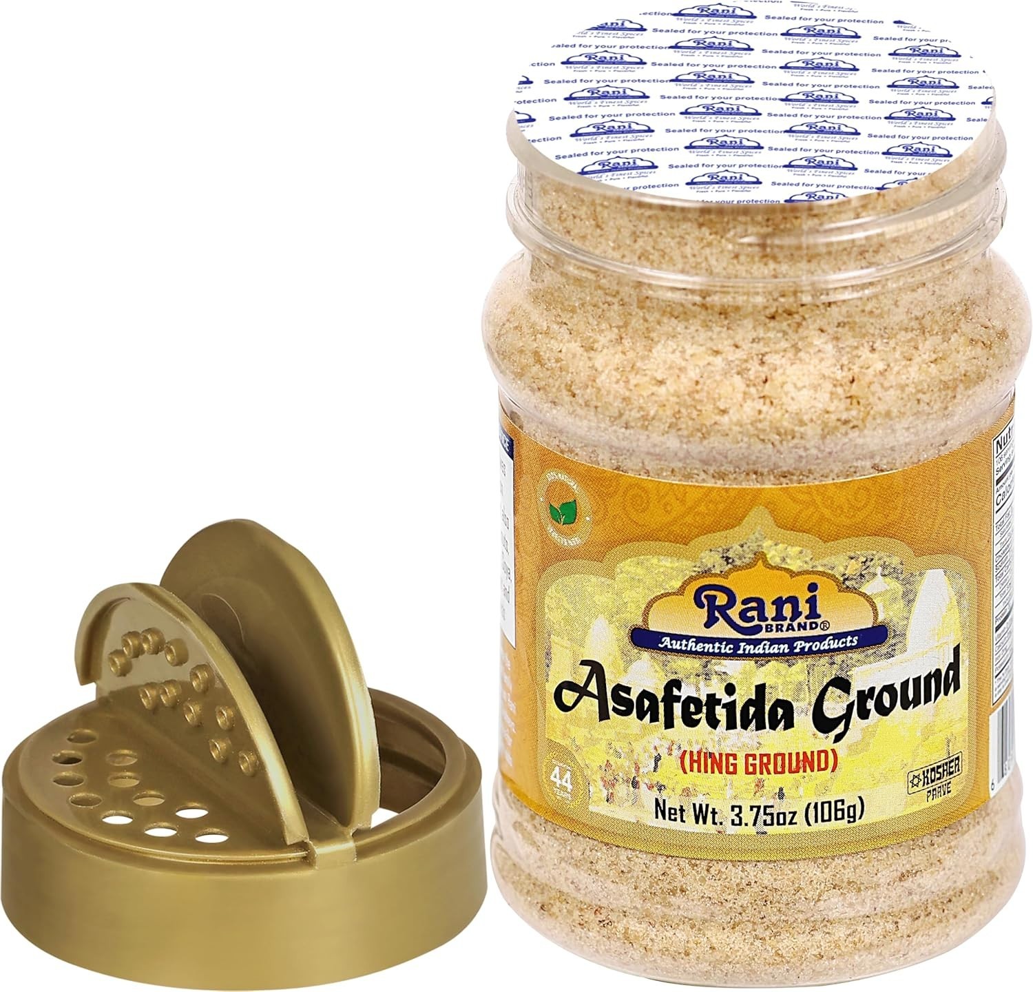 Rani Asafetida Hing Ground 3.75oz 106g PET Jar ~ All Natural | Salt Free | |…