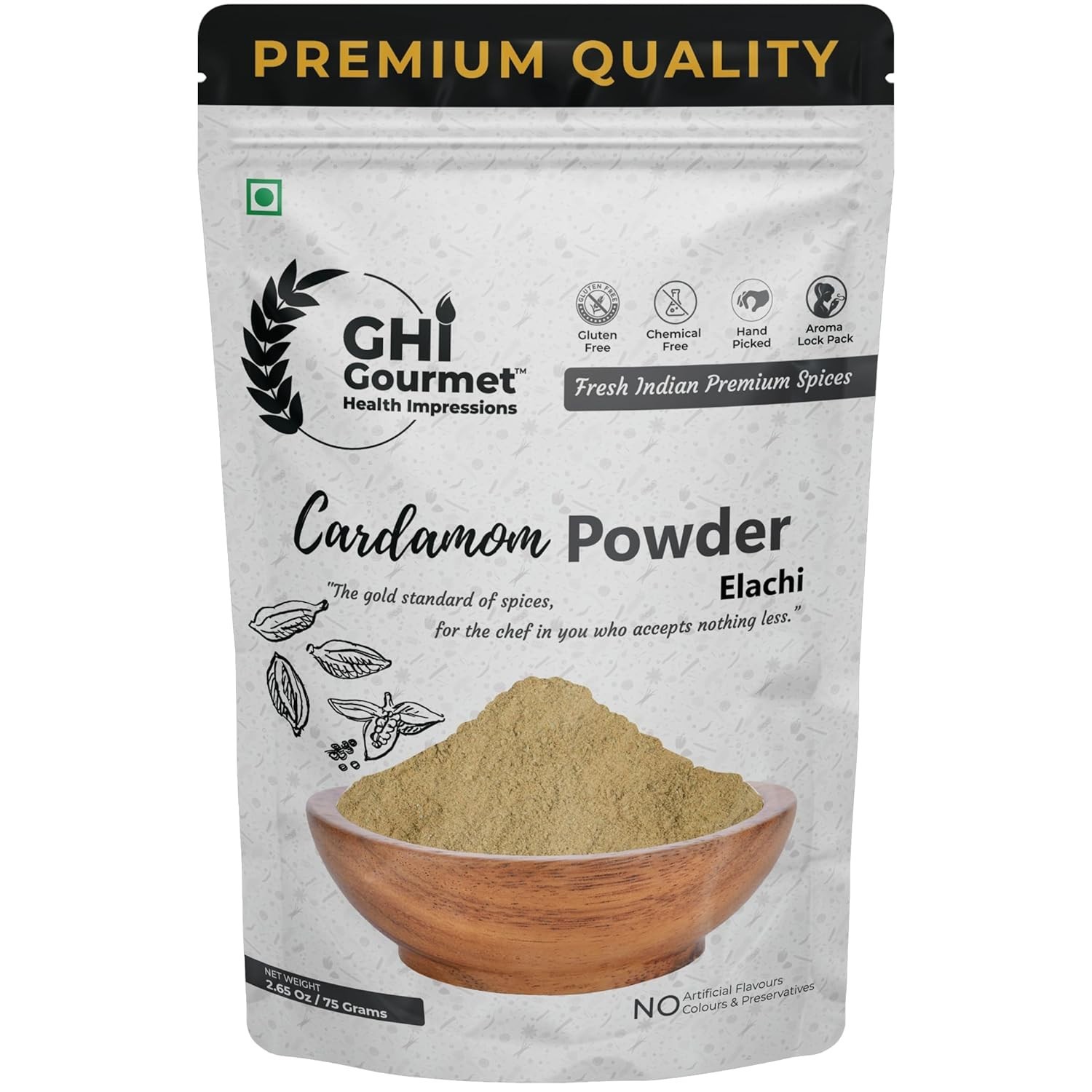 Superior Grade Cardamom (Elaichi) Powder,Green Cardamom Spice,Intensely Aromatic