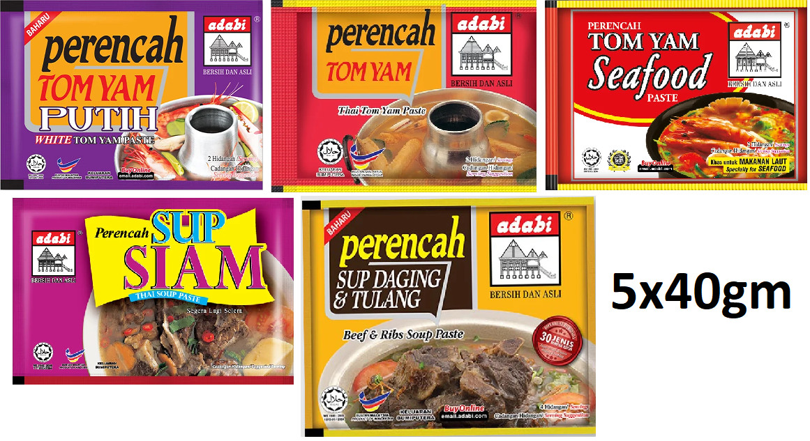 15 Various types of Fried Rice Seasoning & Tom Yam/Soup Paste FREE SHIPPING