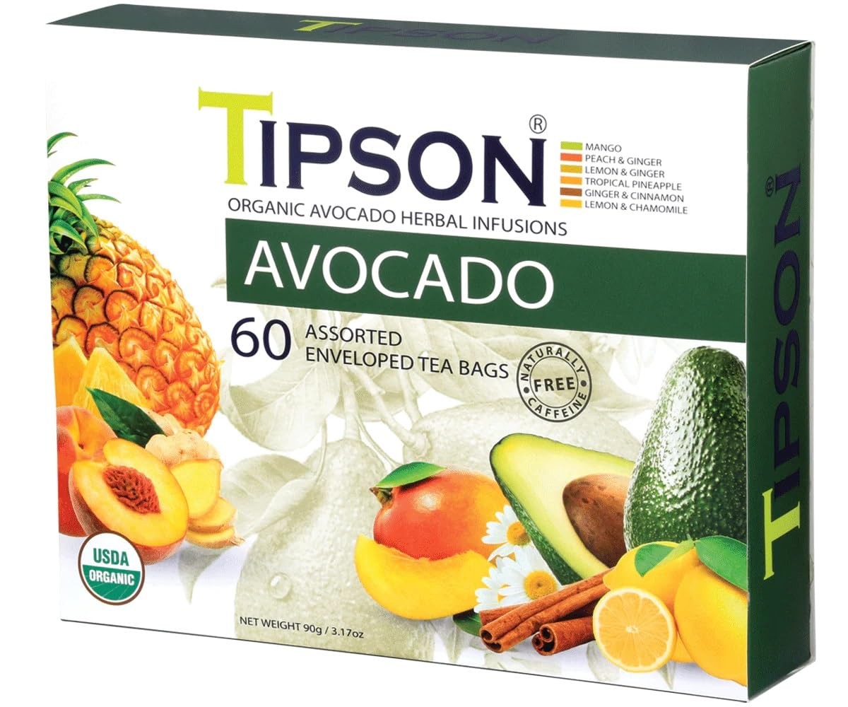 Tipson Organic Avocado Variety Sampler – 6 Flavors (60 60 Count (Pack of 1)