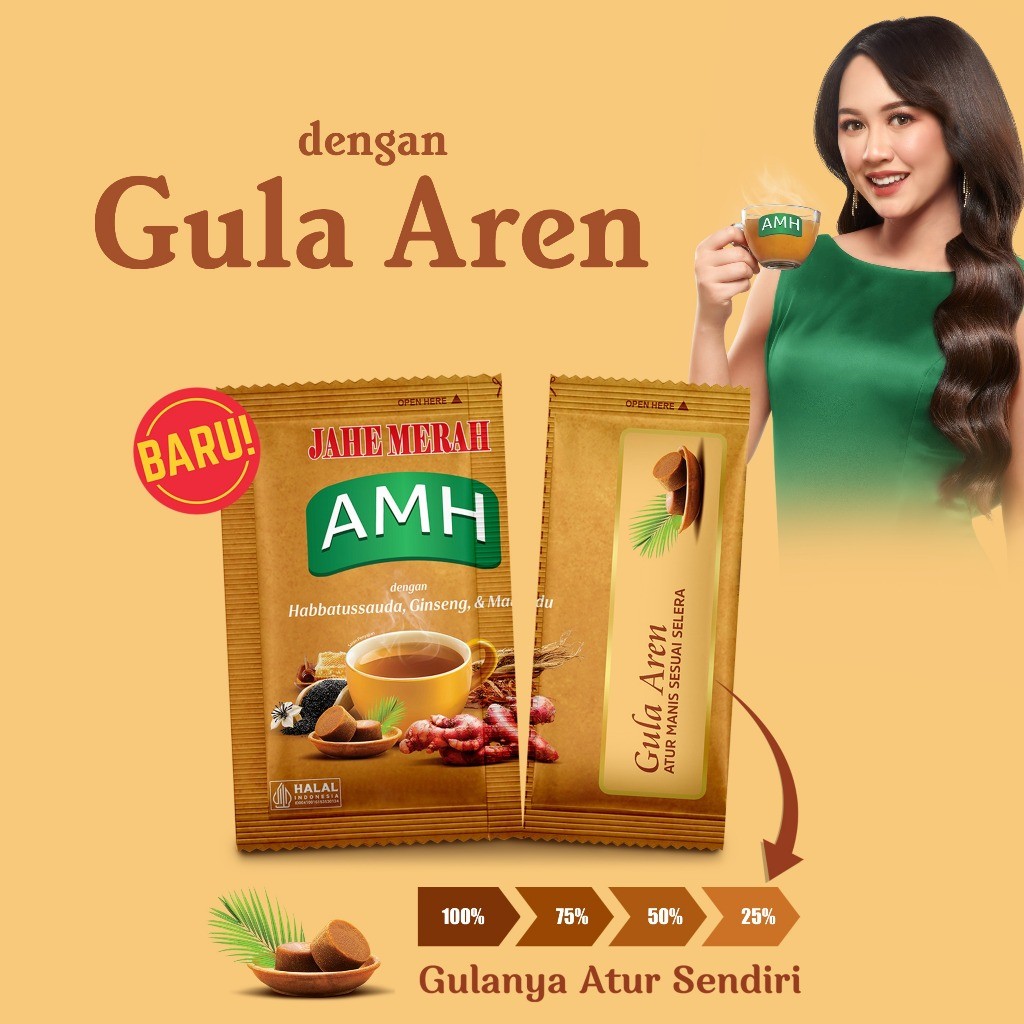 Ginger drink powder with palm sugar 10 sachets x 20g cozy aroma ritual