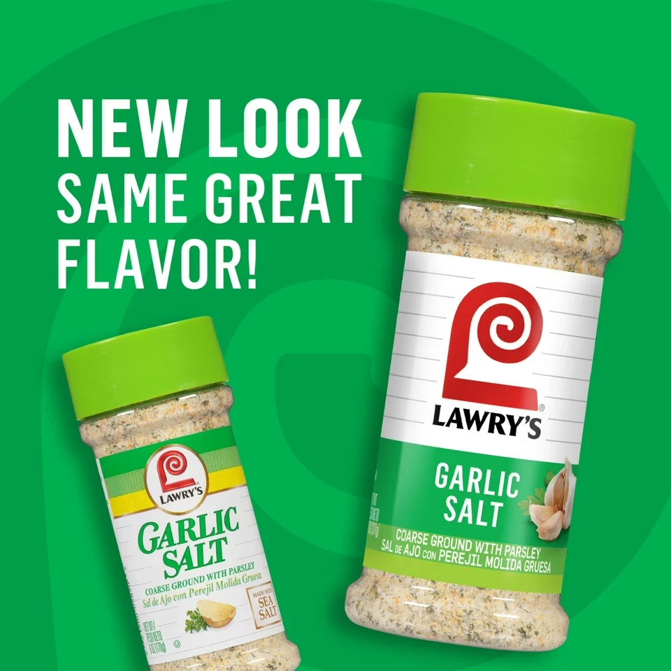 Lawry’s Kosher Classic Coarse Ground Garlic Salt, 11.0 oz Bottle