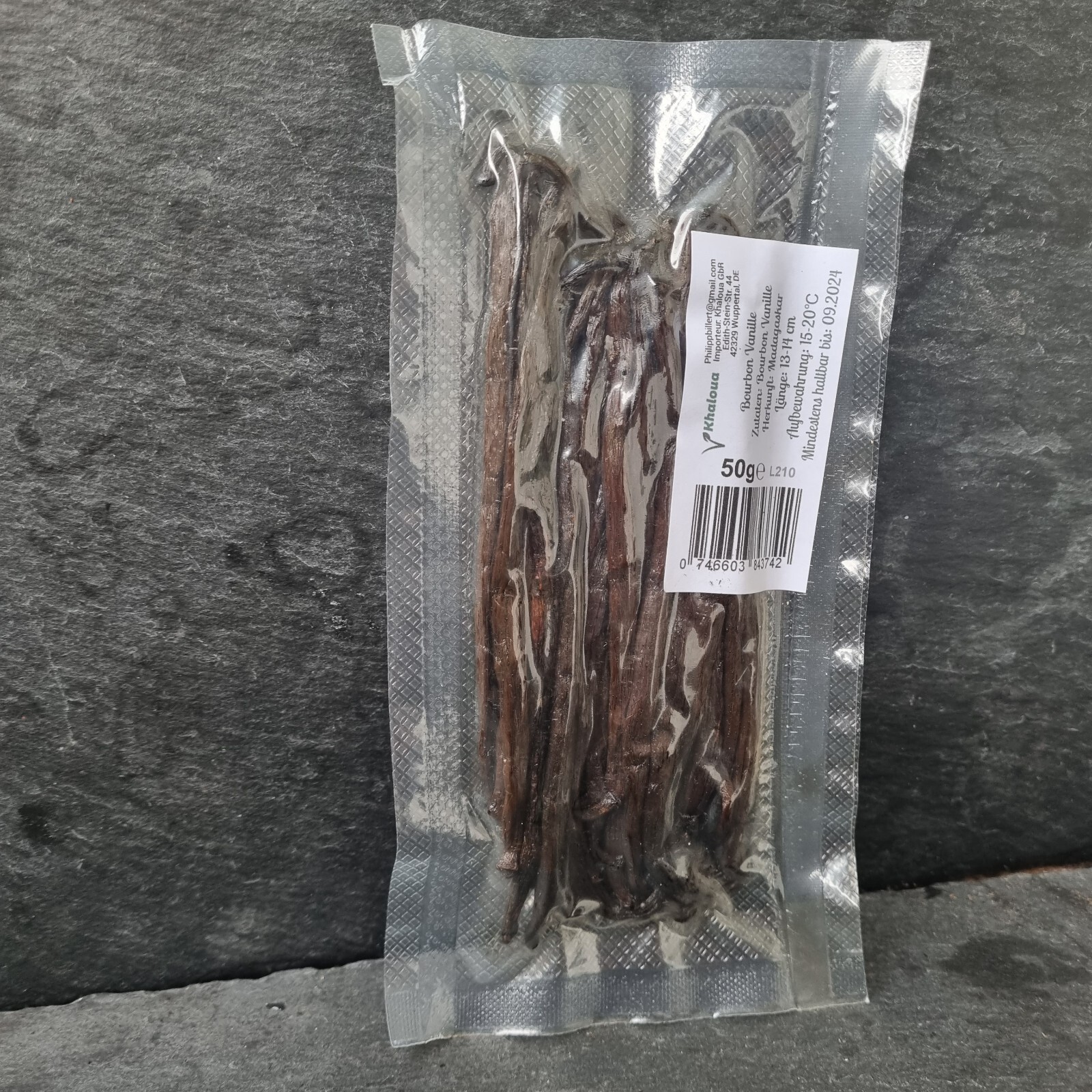 50G (25 Pcs) Vanilla Bourbon Madagascar 13-14 Cm Class A