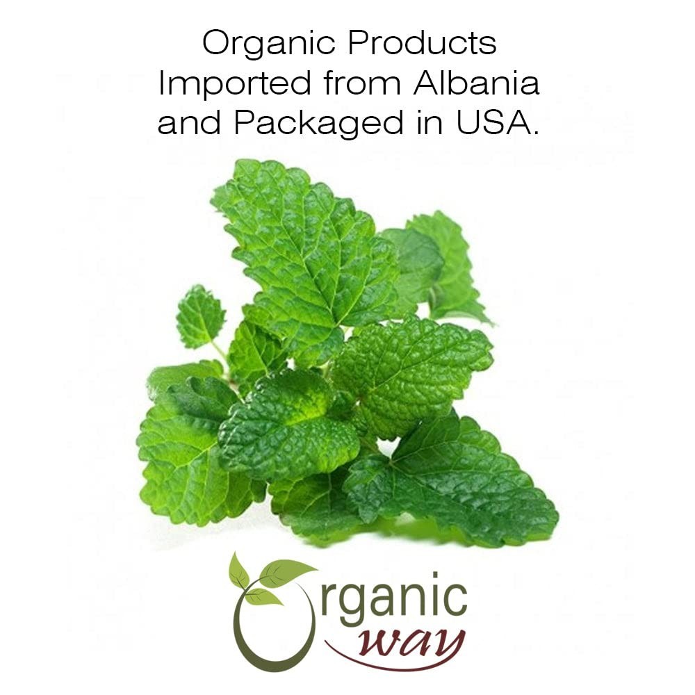 Organic Way Lemon Balm Leaf Whole | Herbal Tea | USDA Certified (2Oz)